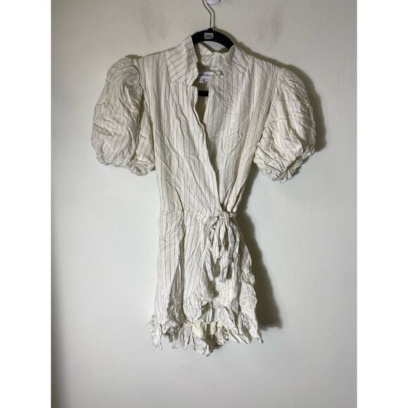 WeWoreWhat Stripe Wrap Mini Dress Sz XS - Picture 1 of 3